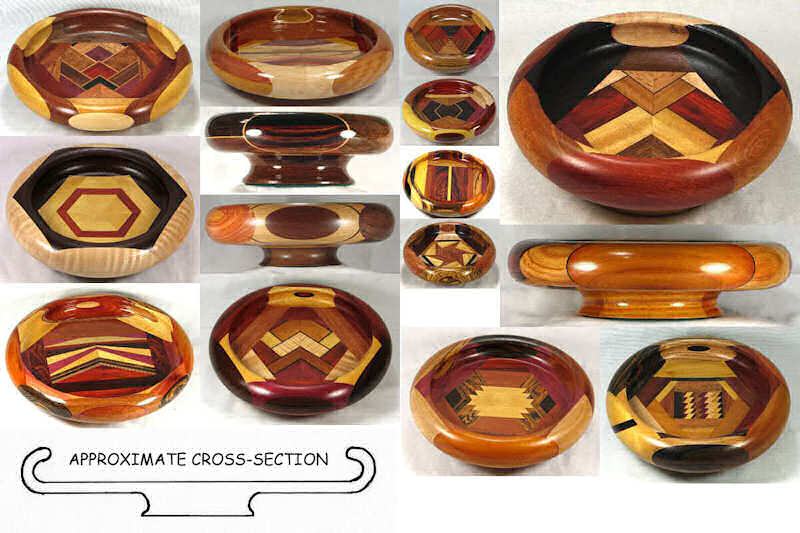 Paul Hinds bowls exotic wood bowls, art bowls, wood art bowls